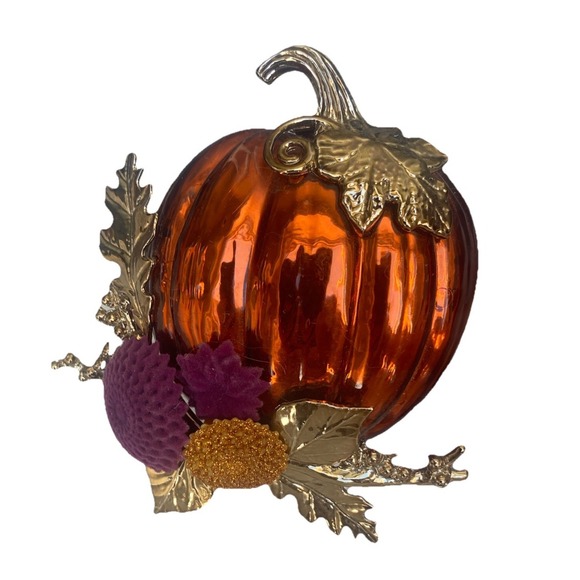 Bath & Body Works Wallflower Plug In Diffuser Harvest Pumpkin w/ Mums Nightlight - Picture 1 of 12